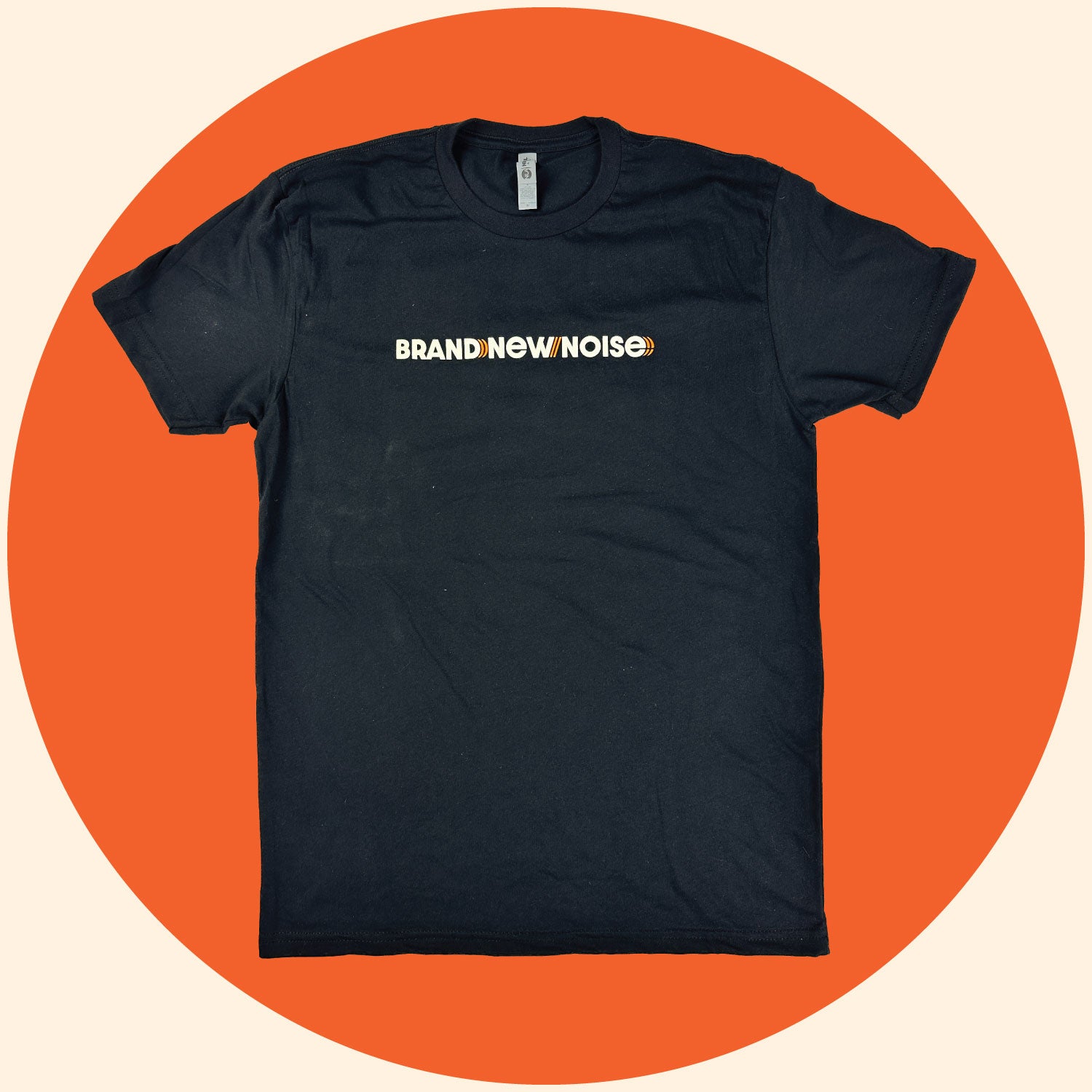 BrandNewNoise logo black t-shirt